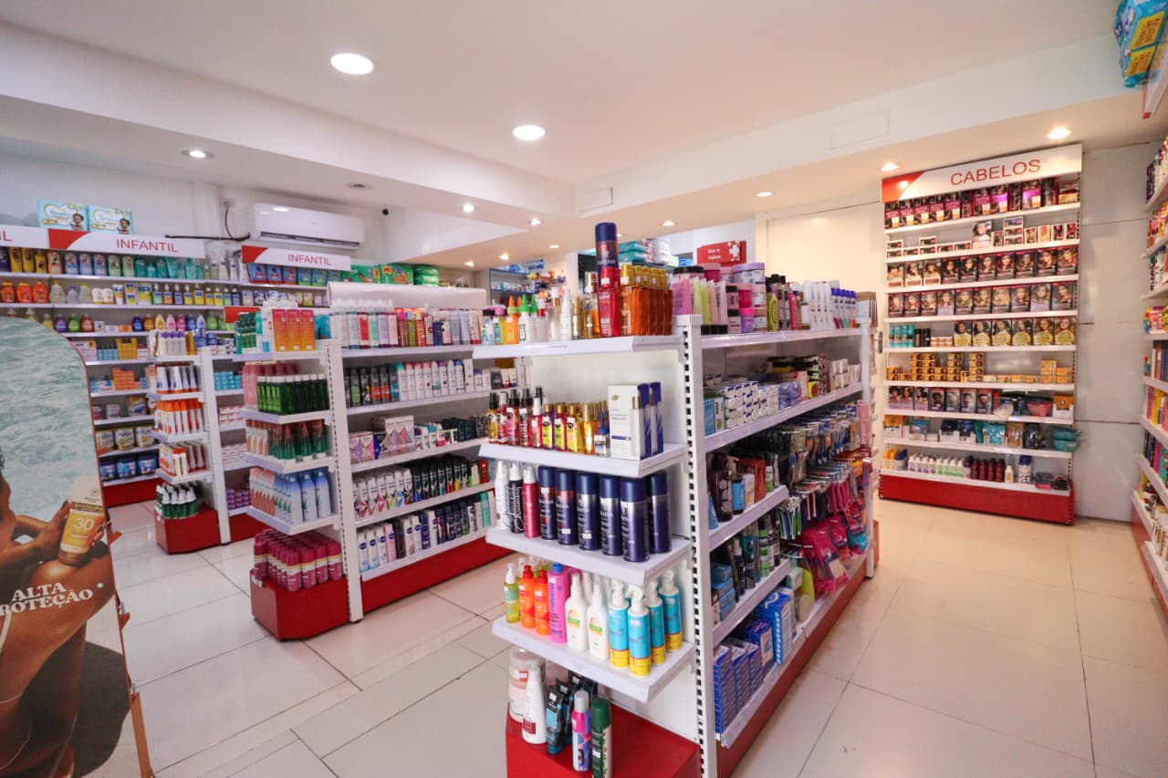 Seções de cabelos e cosméticos